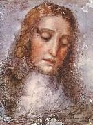  Leonardo  Da Vinci Christ's Head oil painting reproduction